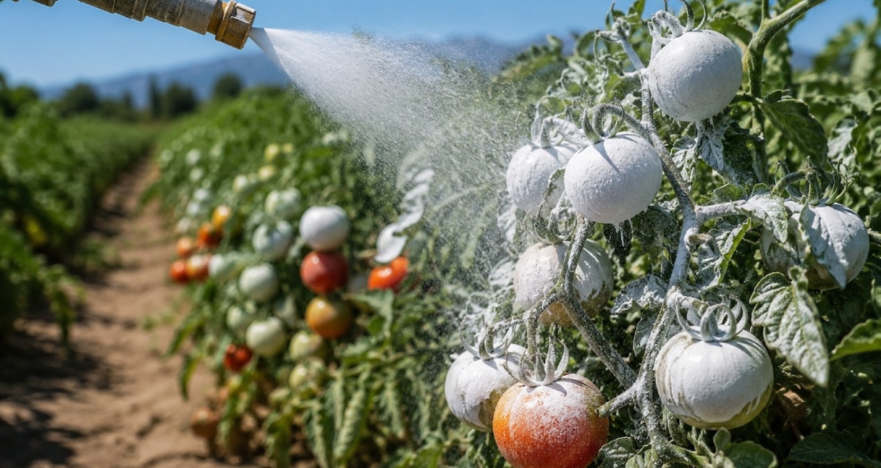 Domateslerin uzerine kil puskurtmeye basladilar ApGIg7at